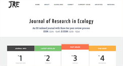 Desktop Screenshot of ecologyresearch.info