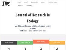 Tablet Screenshot of ecologyresearch.info